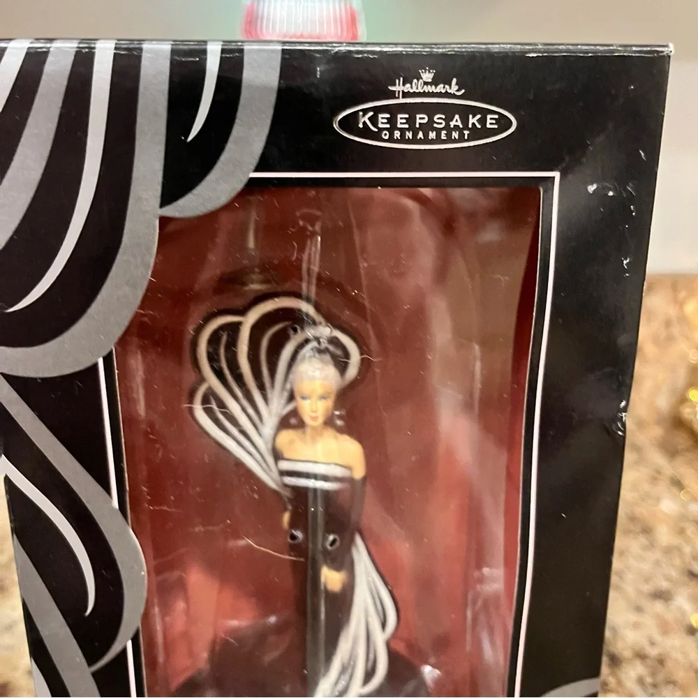 Barbie 45th Anniversary Lighted Fashion Model 2004 Hallmark Keepsake Ornament